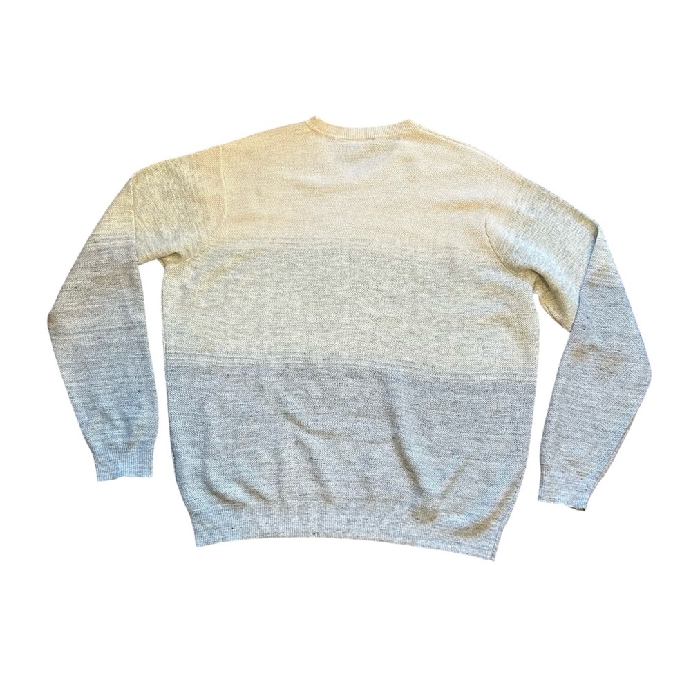 PETER MILLAR Men XXL Crown Crafted Camden Wool Cashmere Linen Gray Cream Sweater - Picture 10 of 11